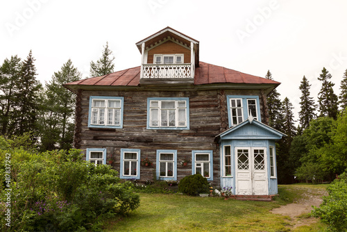 Cottage of Arhimandrite Macarius, on the Bolshoi Solovetsky Island. Solovetsky archipelago, Arkhangelsk region, Russia