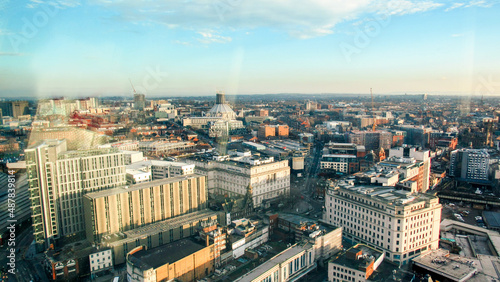 Aerial view of the Liverpool from a view point, United Kingdom