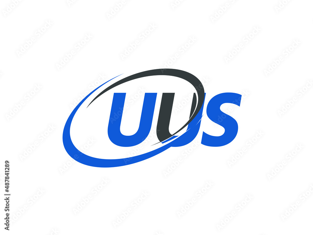 UUS letter creative modern elegant swoosh logo design UUS letter creative modern elegant swoosh logo design