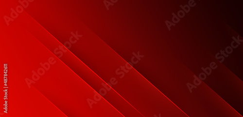 Abstract elegant red gradient background with shiny lines. Modern simple diagonal lines texture design. Minimal vector stripes graphic element. Vector illustration