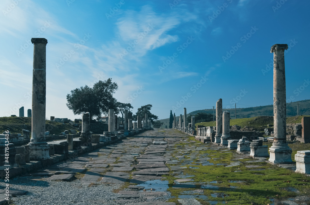 Ancient city asklepion ruins