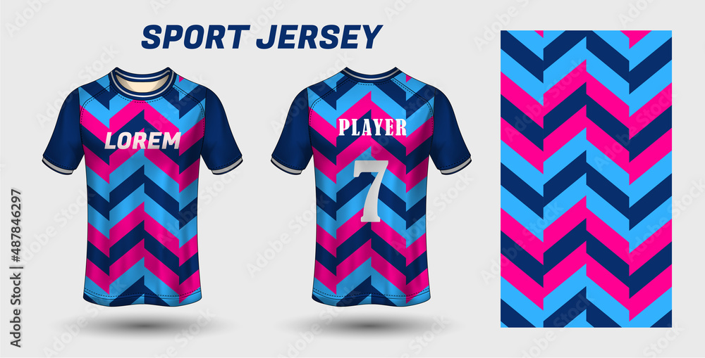 Sport jersey design fabric textile template Sport jersey design fabric textile template