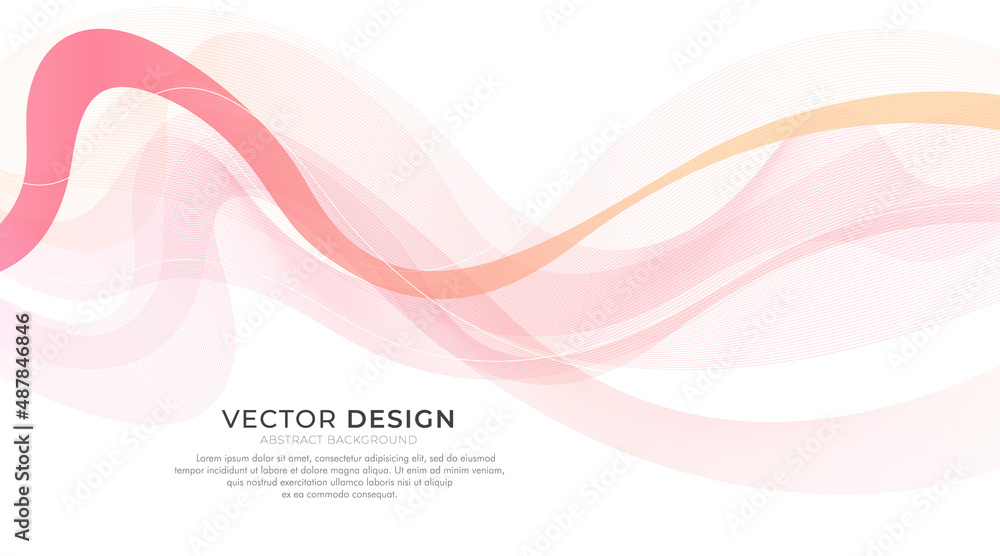 Abstract bright colorful wave lines element on white background. Modern simple flowing pattern creative design. Suit for poster, cover, banner, flyer, brochure, presentation, website. Abstract bright colorful wave lines element on white background. Modern simple flowing pattern creative design. Suit for poster, cover, banner, flyer, brochure, presentation, website.