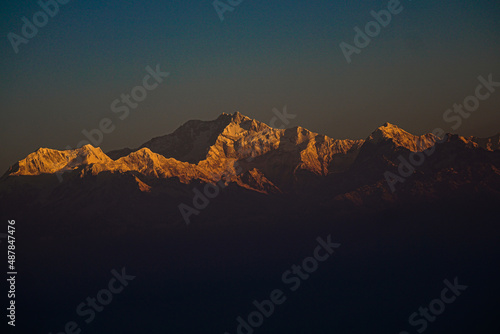 Sunrise on Mount Kanchenjungha photo