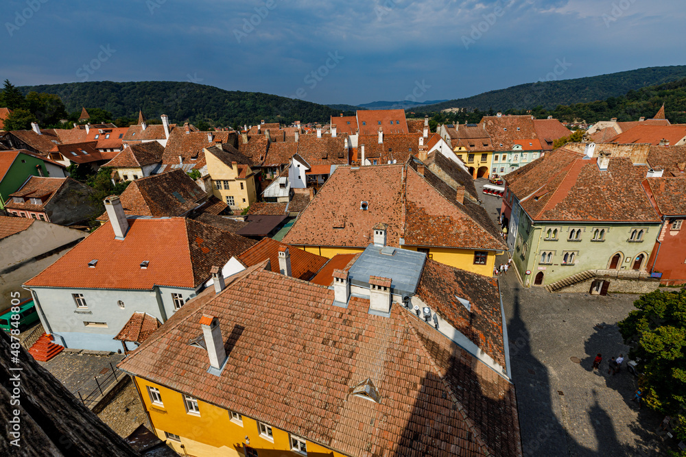 Fototapeta premium The historic city of Sighisoara in Transilvania Romania 