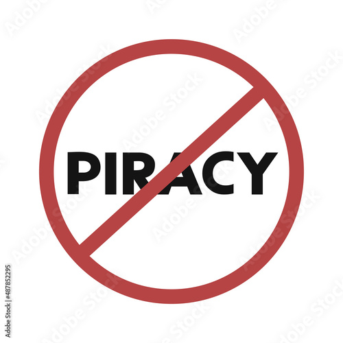No piracy message symbol