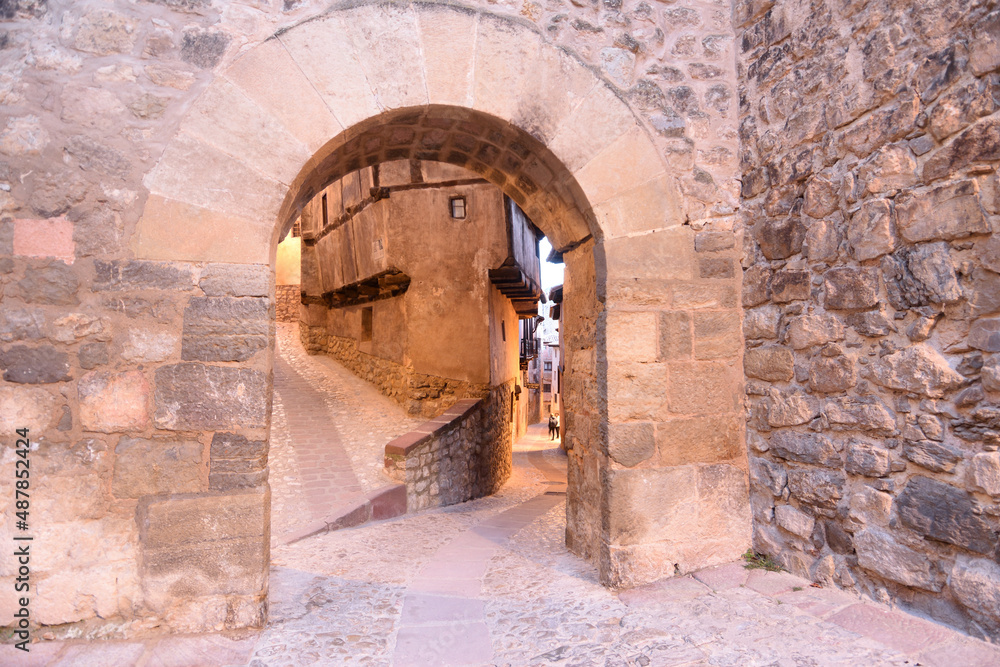 arch of Albarracin, Teruel province, Aragon, Spain