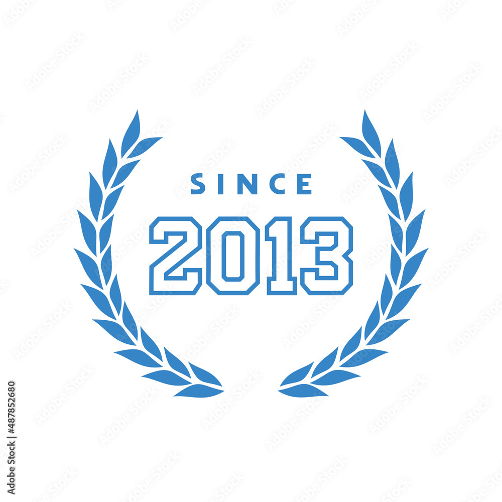 Obraz premium Since 2013 emblem
