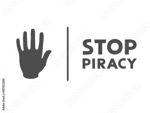 No piracy message symbol