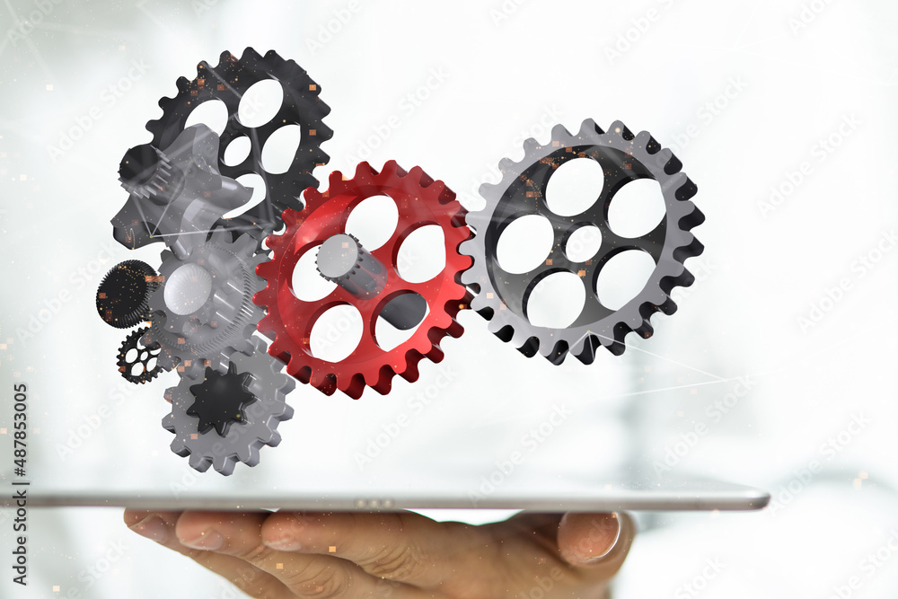 gear Technology background. Big data concept gear Technology background. Big data concept
