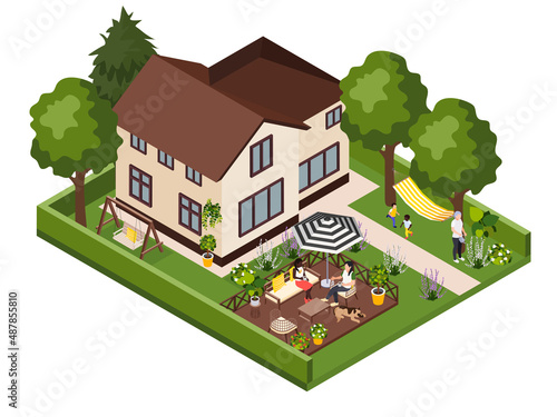 Outdoor Yard Furniture Composition