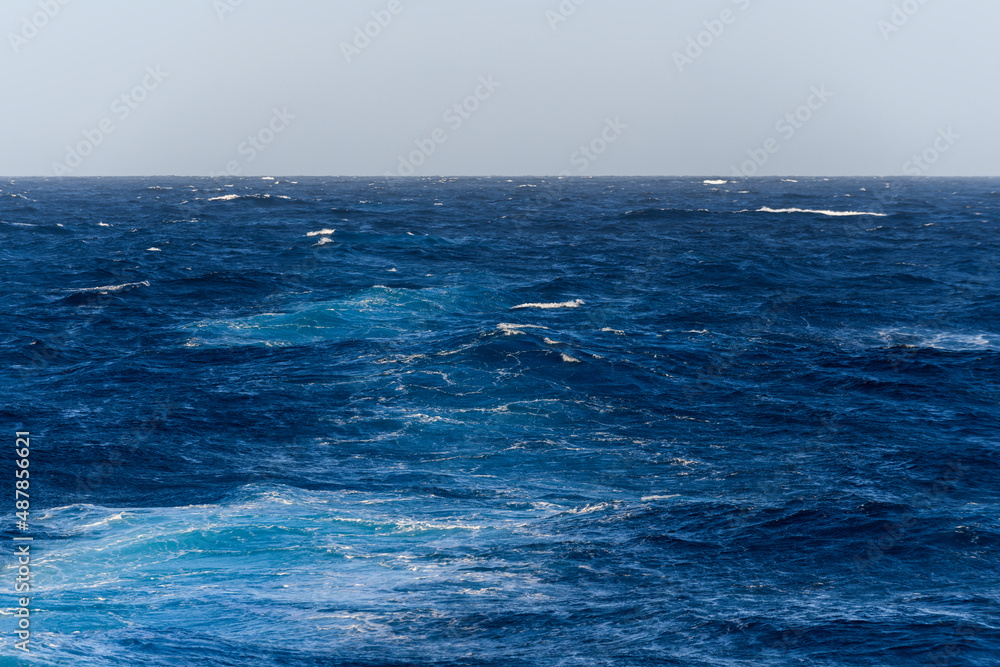 Beautiful seascape - waves and sky with clouds with beautiful lighting. Caribbean sea. Mediterranean sea. Beautiful seascape - waves and sky with clouds with beautiful lighting. Caribbean sea. Mediterranean sea.