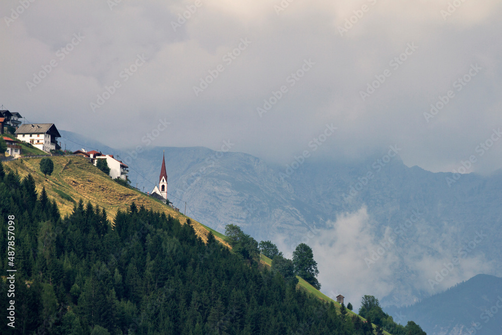 village in austrian mountains