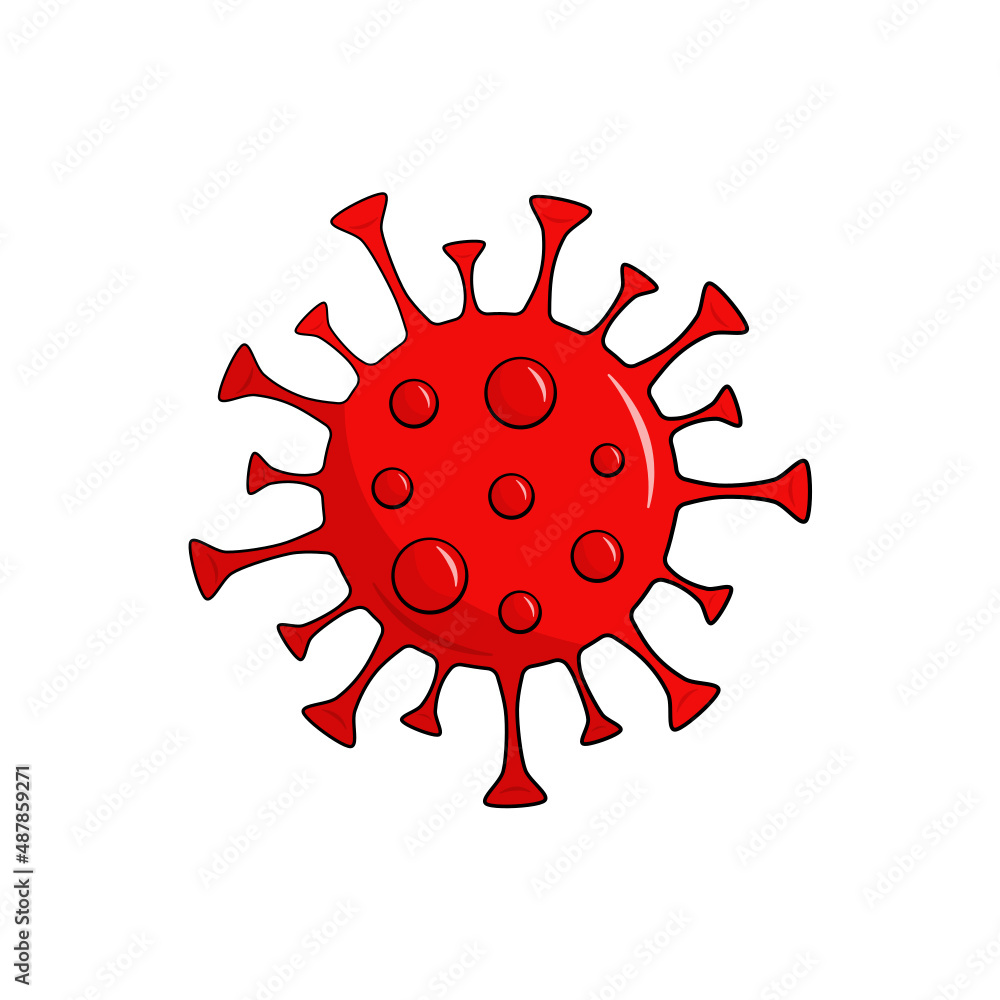 Coronavirus COVID-19. Isolated. Cartoon. Vector illustration. Isolated on white background Coronavirus COVID-19. Isolated. Cartoon. Vector illustration. Isolated on white background