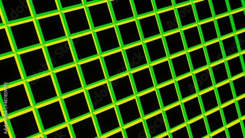 Animation, schleife, endlos, unendlich - farbenfrohe, geometrische Animation - 3D Phantasievolle Animation / Render