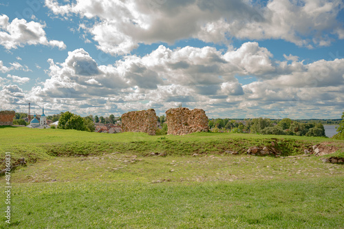 Ruins castle wall