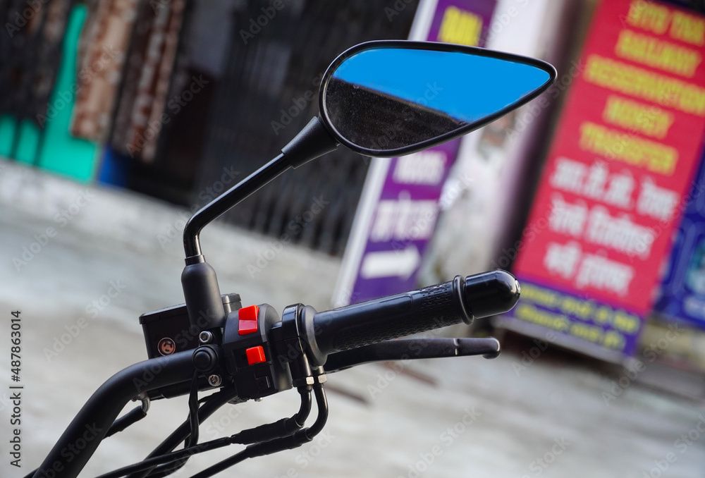 mirror bike Close view of bike mirror images mirror bike Close view of bike mirror images