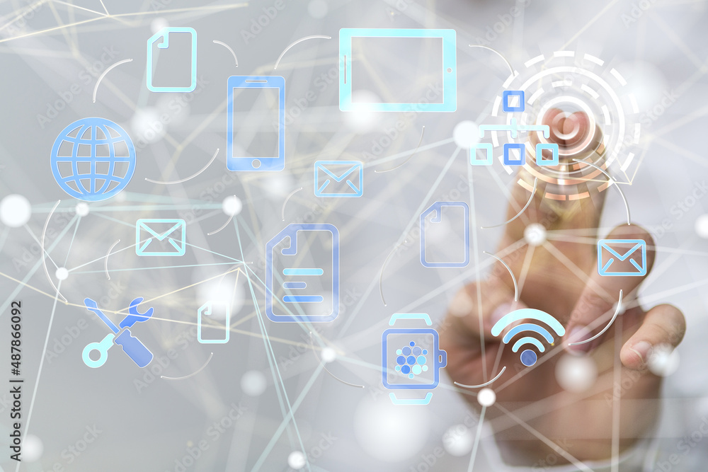 Technology background. Big data concept. Binary Technology background. Big data concept. Binary