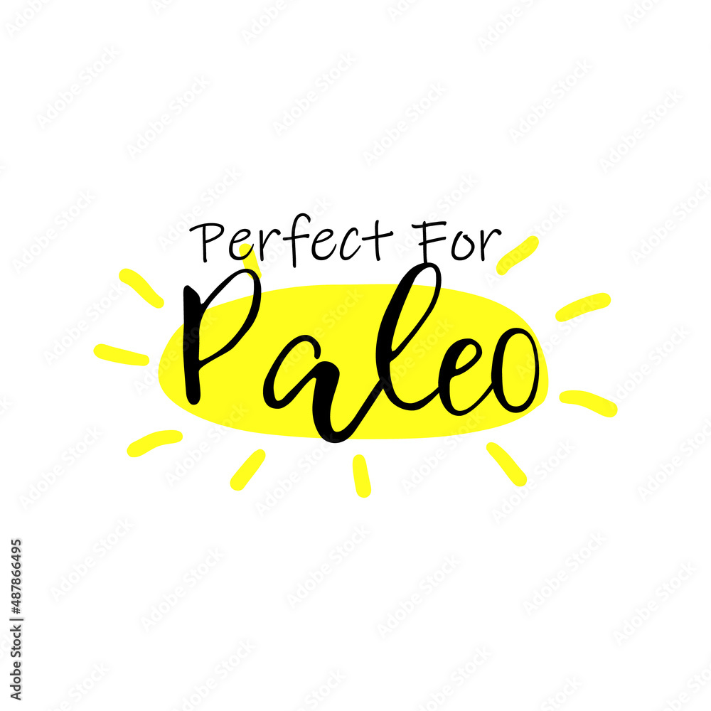 Fototapeta premium Perfect for paleo sign at template emblem