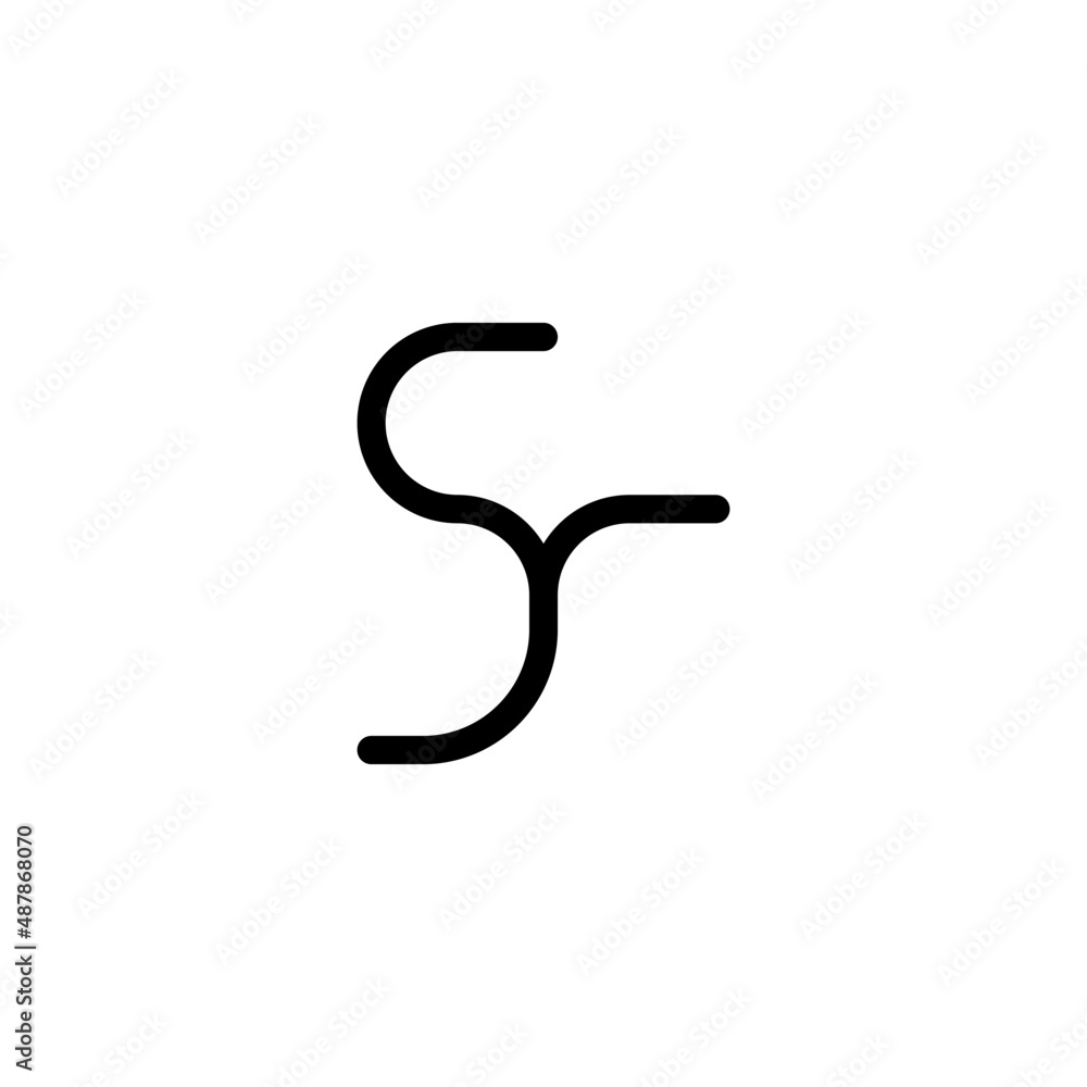 tech modern letter sy simple flat tech modern letter sy simple flat