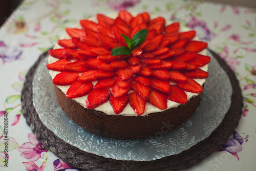 chocolate cake on a plate