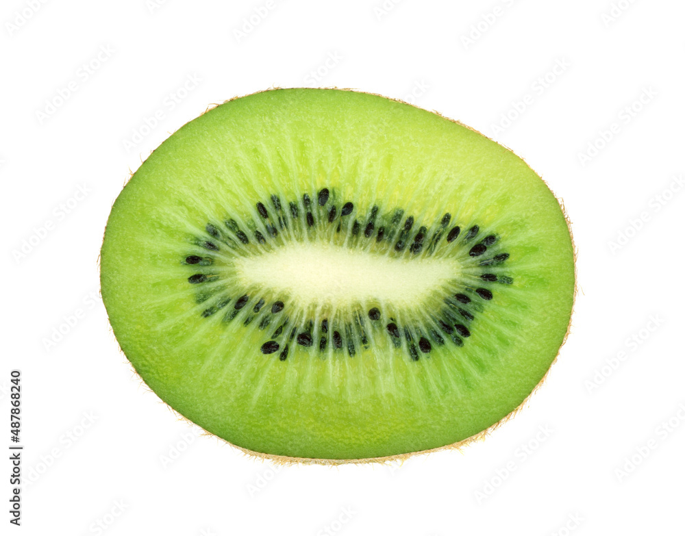 slice of kiwi isolated on white background slice of kiwi isolated on white background