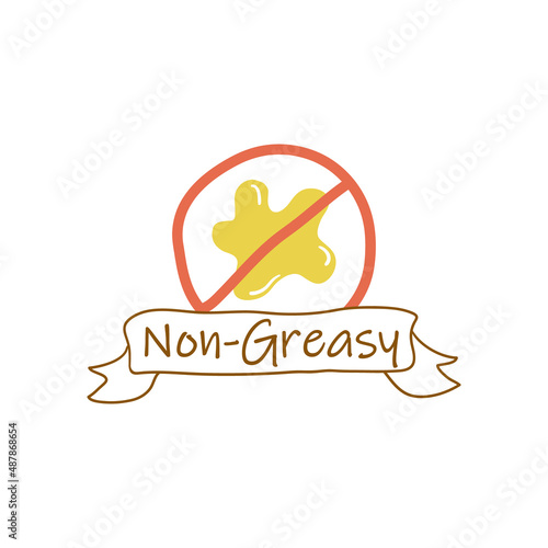 Non-greasy product, healthy cosmetic label