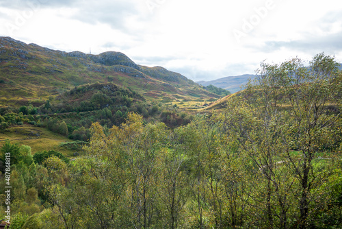 Glenfinnan valley, West Scotland Highland, UK