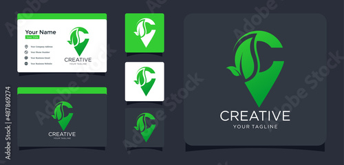 letter C location and leaf design inspiration