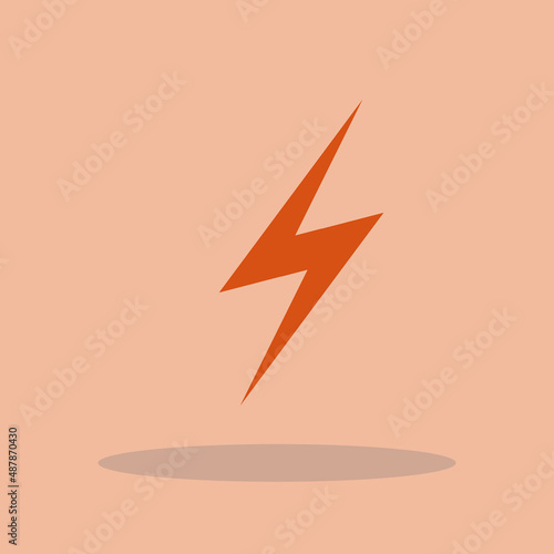 Lightening flash vector icon illustration sign