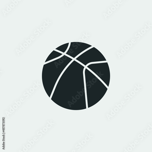 Basketball vector icon illustration sign