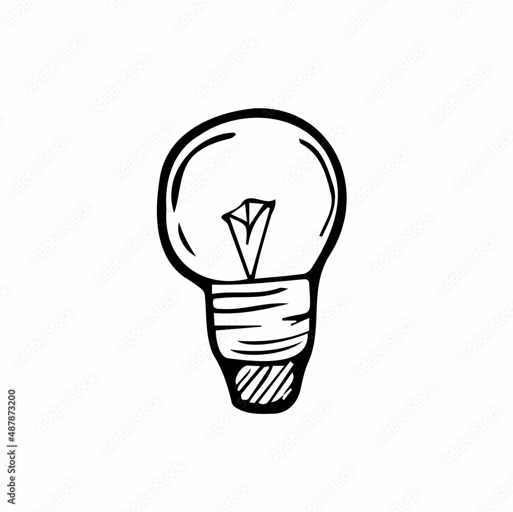 energy efficiency light bulb line vector doodle simple icon. Ecology and Earth day concept energy efficiency light bulb line vector doodle simple icon. Ecology and Earth day concept