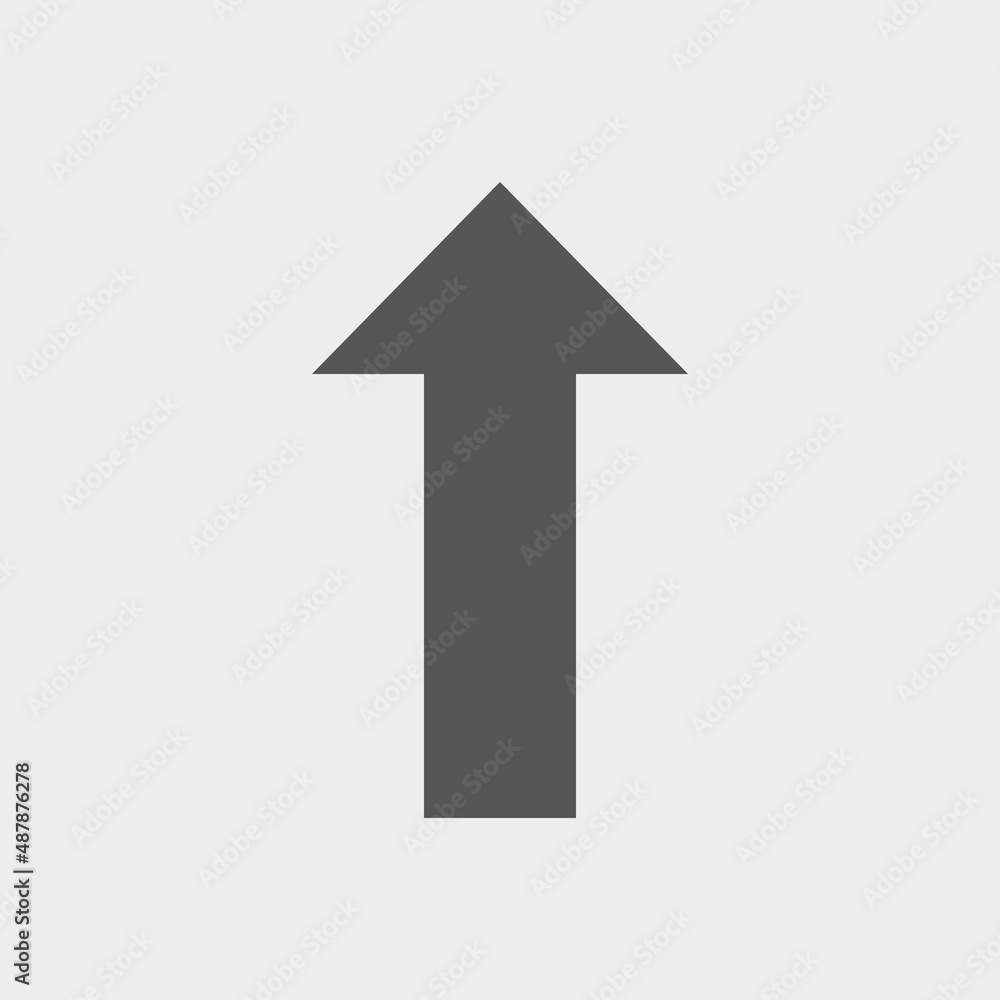 Upward arrow vector icon illustration sign Upward arrow vector icon illustration sign