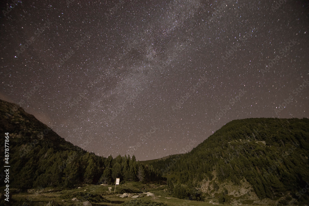 Milky way and stars in Vallter 2000