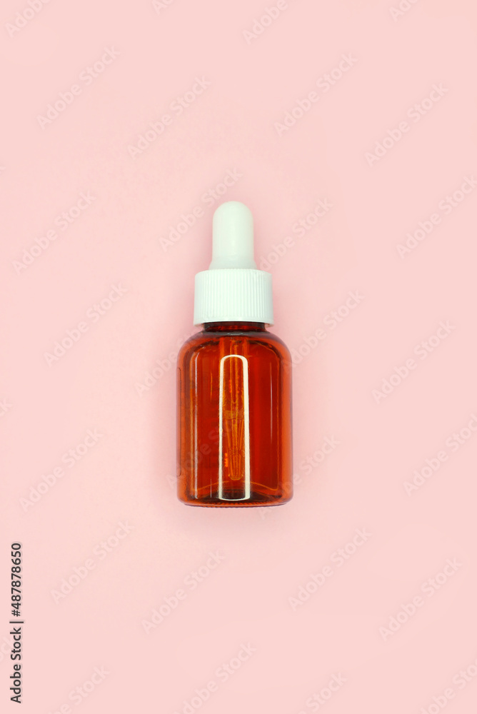 Cosmetic bottle on the water surface. Blank label for branding mock-up. Summer water pool fresh concept. Flat lay, top view. Cosmetic bottle on the water surface. Blank label for branding mock-up. Summer water pool fresh concept. Flat lay, top view.