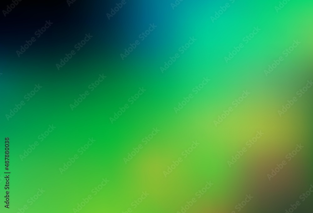 Dark Blue, Green vector blurred bright template. Dark Blue, Green vector blurred bright template.