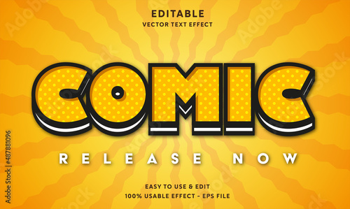 comic editable text effect template