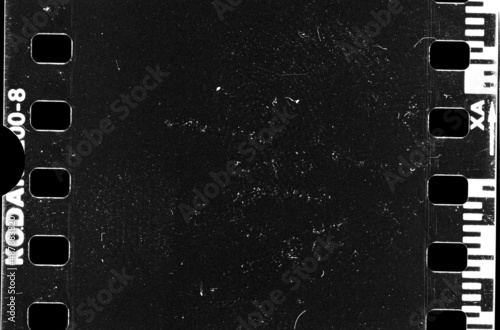film strip background from an old vintage 35mm black and white film