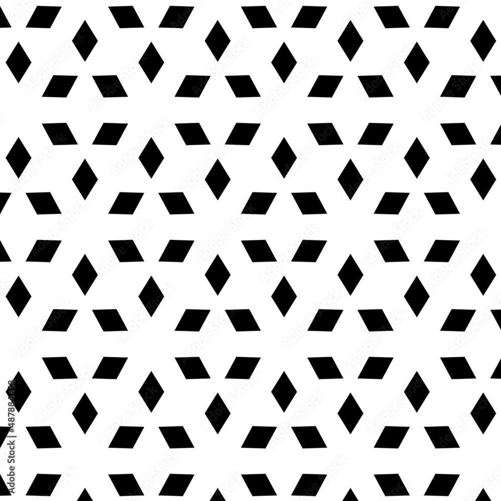 Monochrome pattern of rhombuses on white background Monochrome pattern of rhombuses on white background