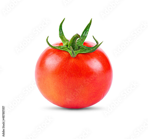 Wallpaper Mural Fresh red tomato slices isolated on white background Torontodigital.ca