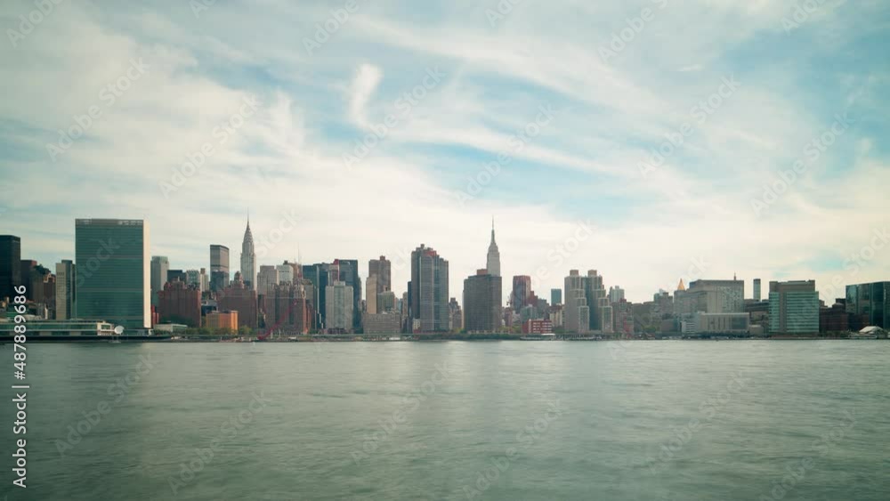 uptown manhattan panorama view 4k timelapse from ny uptown manhattan panorama view 4k timelapse from ny