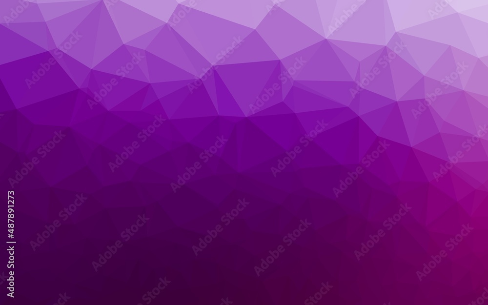 Obraz premium Light Purple vector shining triangular background.