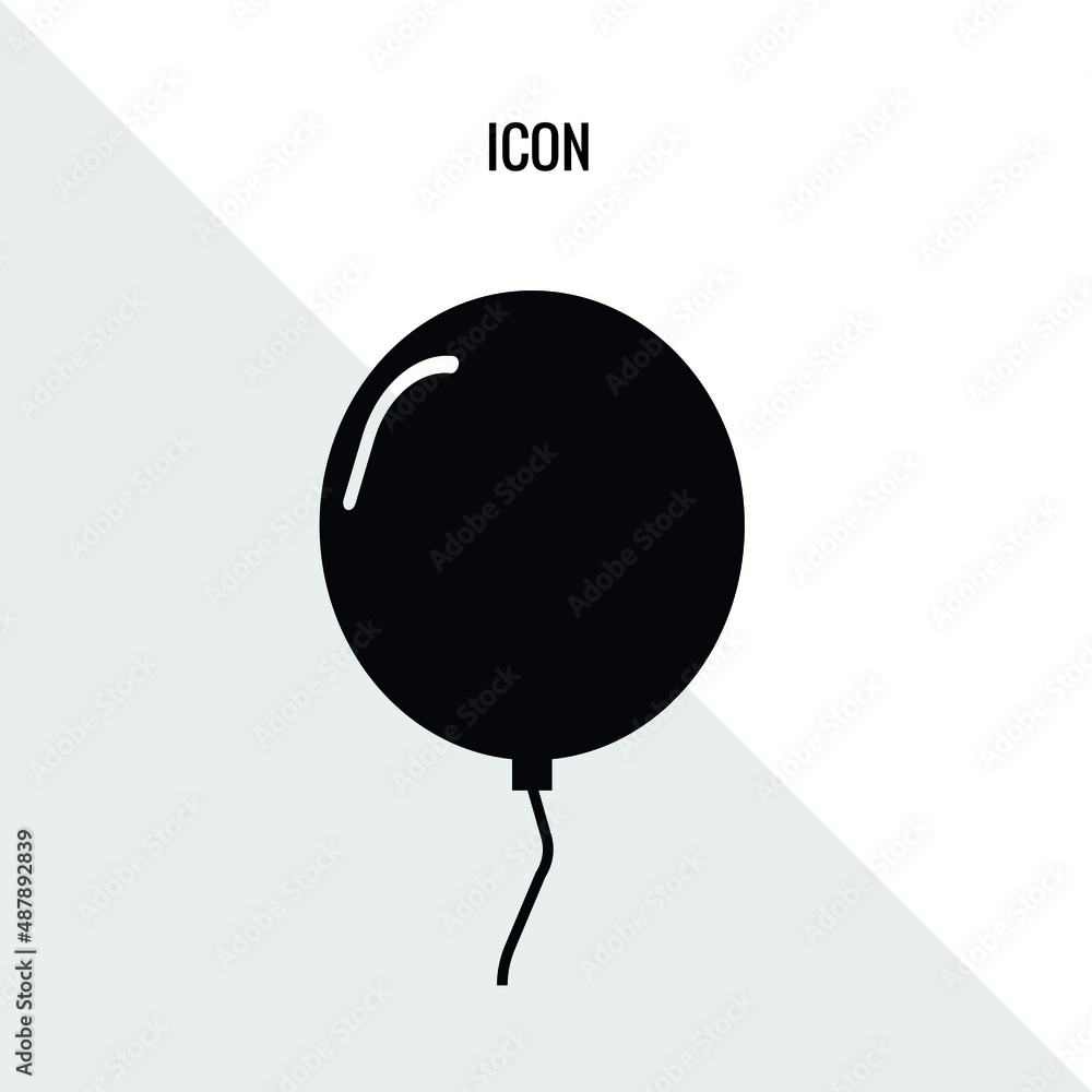 Balloon vector icon illustration sign Balloon vector icon illustration sign