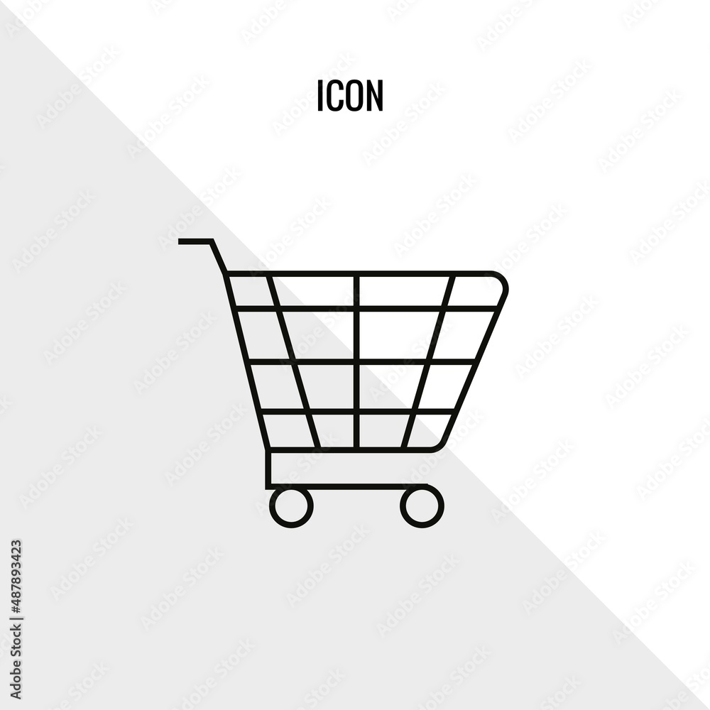 Cart vector icon illustration sign Cart vector icon illustration sign