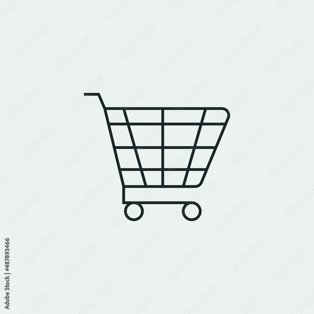 Cart vector icon illustration sign Cart vector icon illustration sign