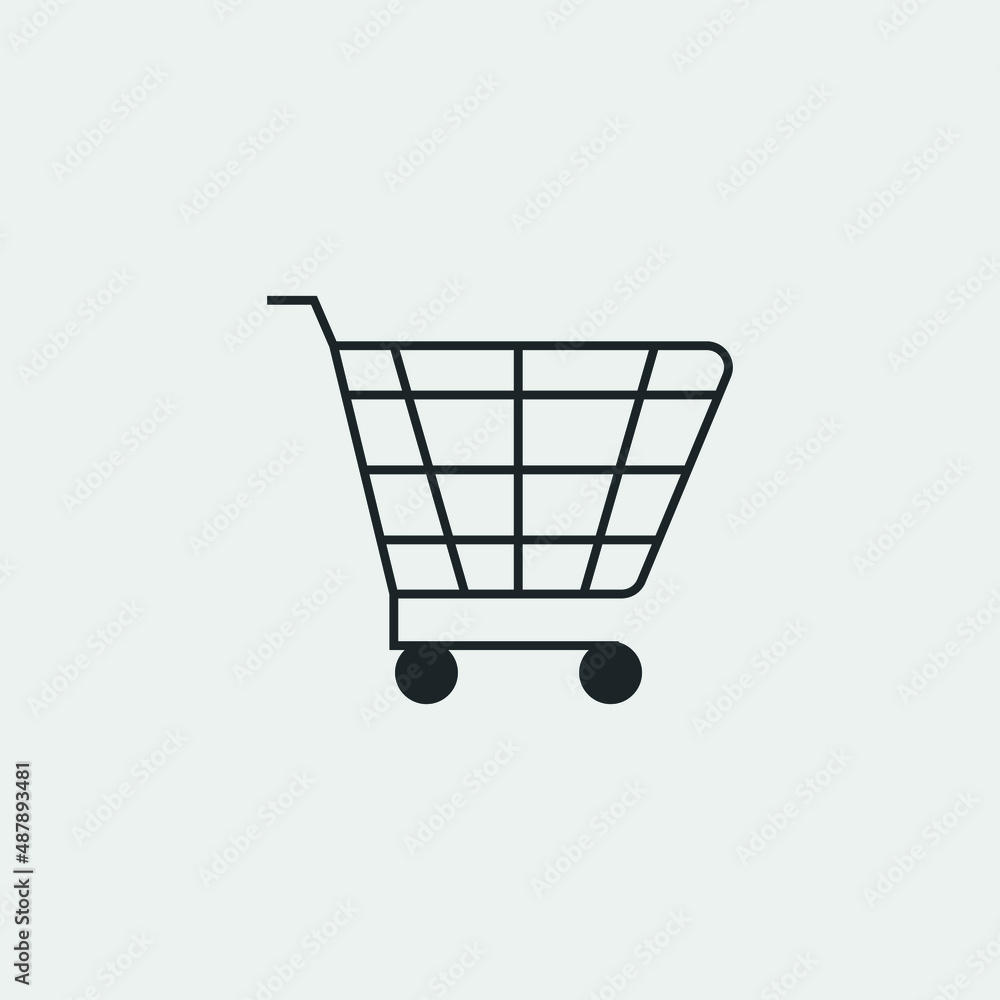 Cart vector icon illustration sign Cart vector icon illustration sign