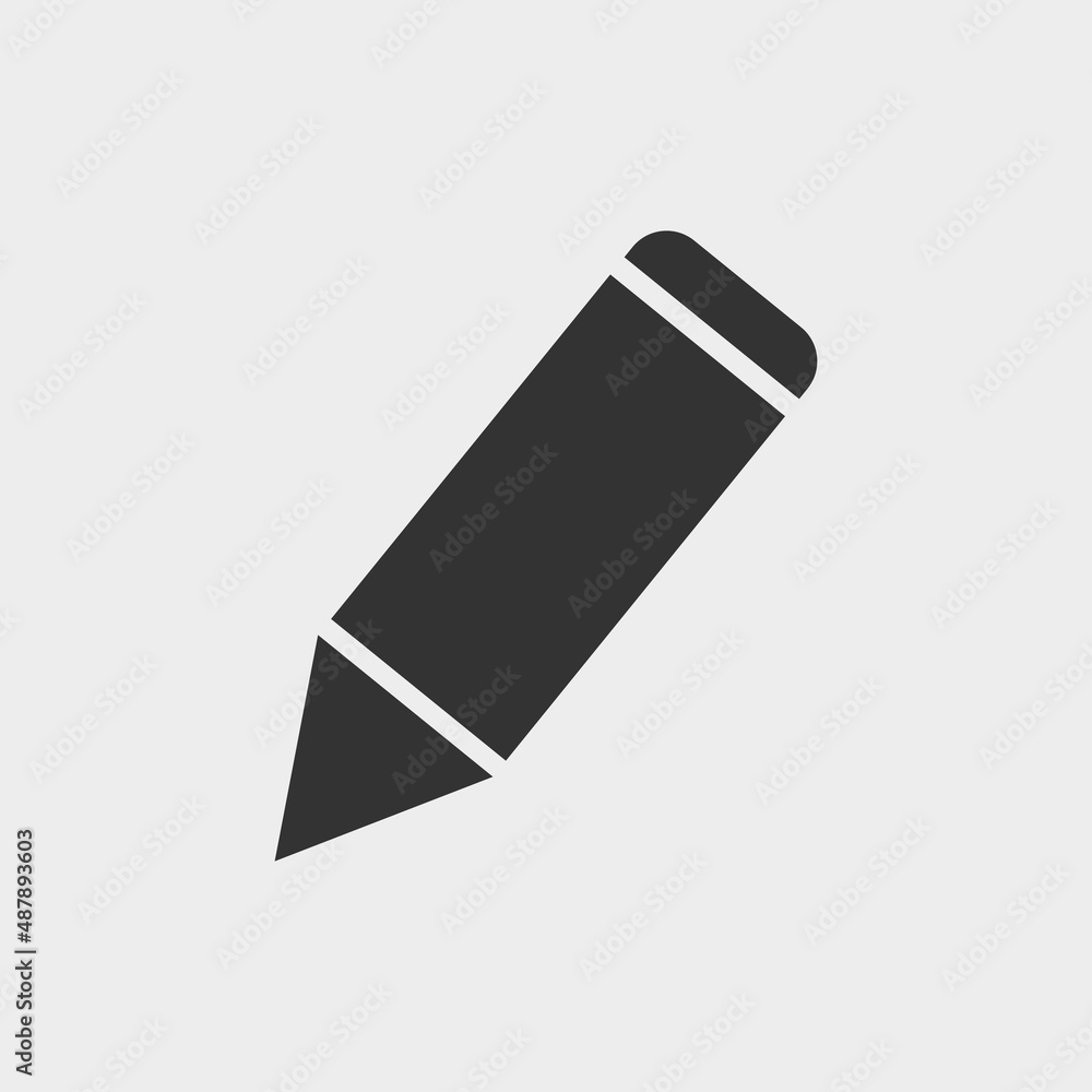 Pencil vector icon illustration sign Pencil vector icon illustration sign