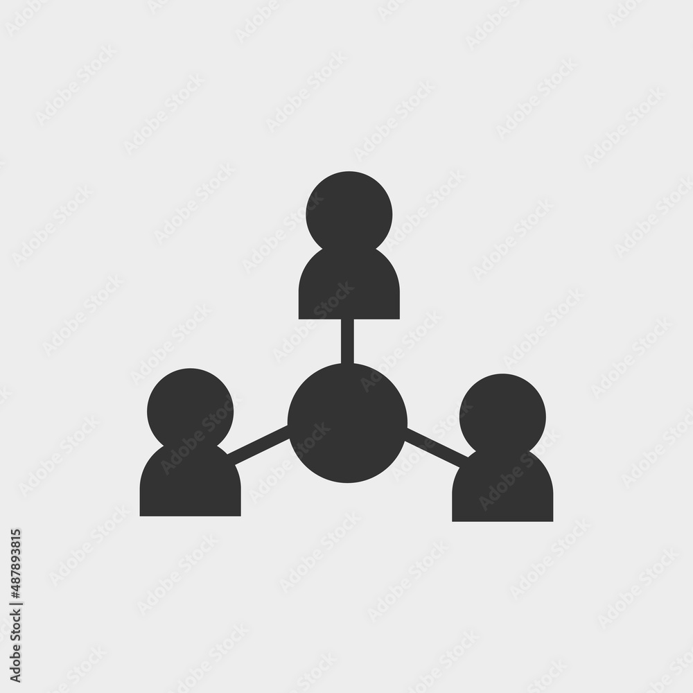 Connection vector icon illustration sign Connection vector icon illustration sign