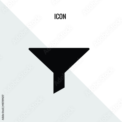 Funnel vector icon illustration sign