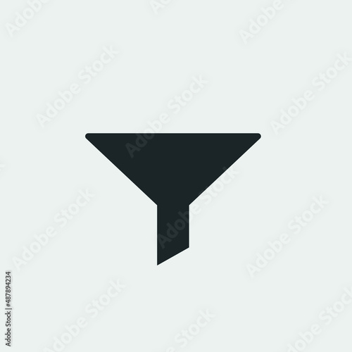 Funnel vector icon illustration sign